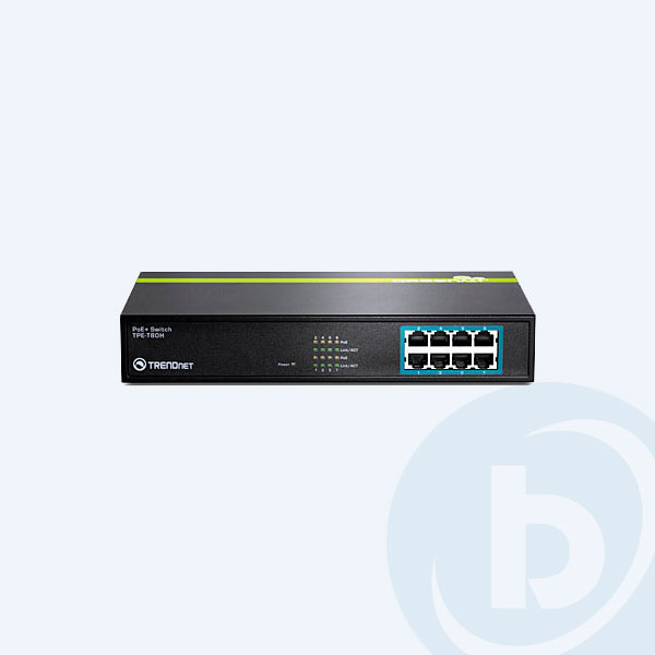TPE-T80H - Switch TRENDnet TPE-T80H, 8 Puertos 10/100 MBPS, POE