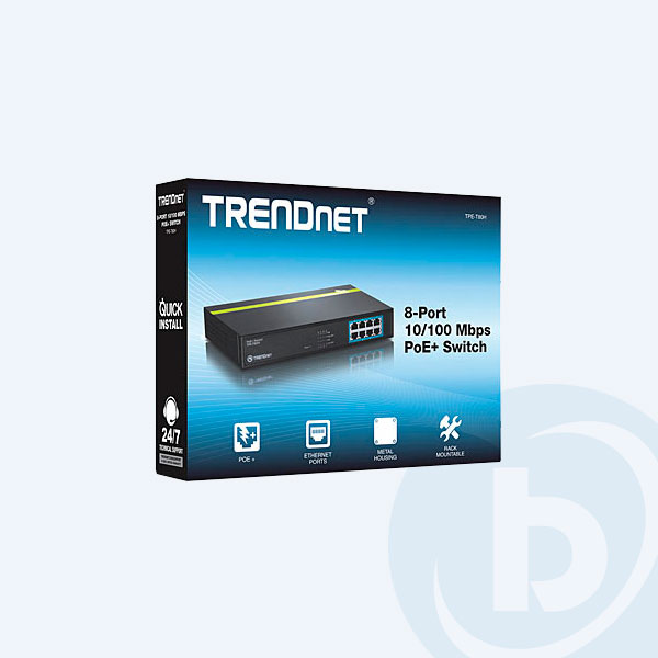TPE-T80H - Switch TRENDnet TPE-T80H, 8 Puertos 10/100 MBPS, POE