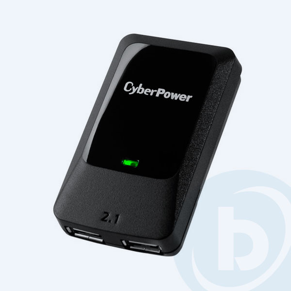 TRAC2A2USB - Cargador de Pared CyberPower TRAC2A2USB, 10A, USB, Negro
