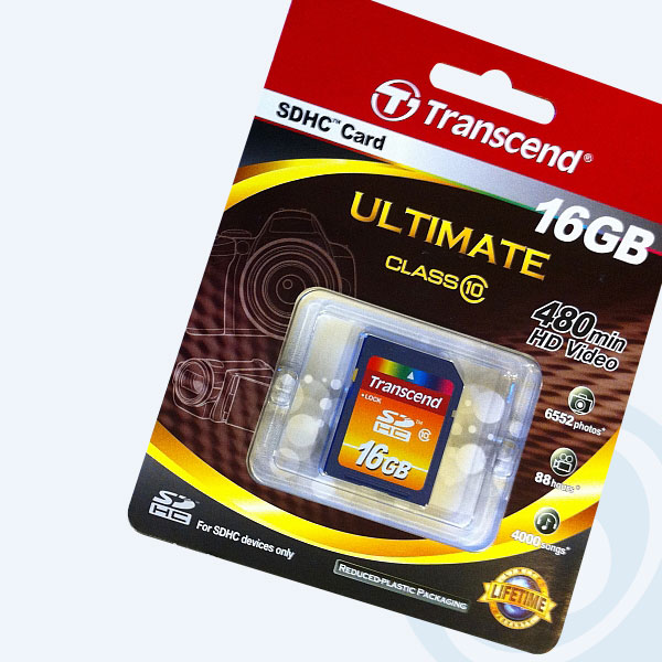 TS16GSDHC10 - Memoria SDHC Transcend, 16GB, Clase 10
