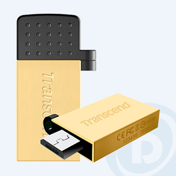 TS8GJF380G - Memoria USB Transcend 380, 8GB, Gold