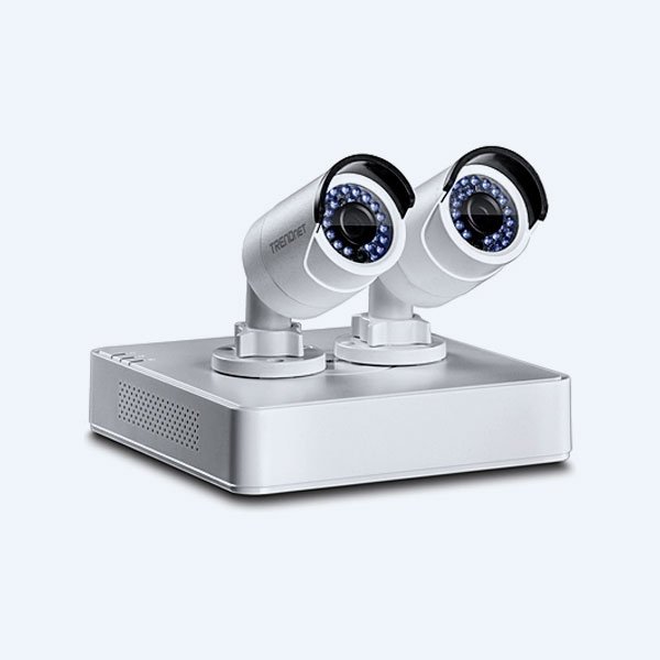Kit de Videovigilancia TRENDnet: Cámara IP PoE, 4 Canales + NVR con Disco Duro 1TB