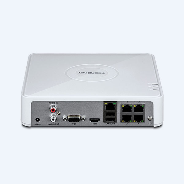 TV-NVR104K - Kit de Videovigilancia TRENDnet: C&aacute;mara IP PoE, 4 Canales + NVR con Disco Duro 1TB