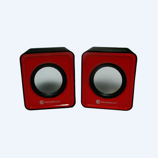 Bocinas TechZone TZ15SPK-ROJO, Alámbrica, USB 2.0, Rojo