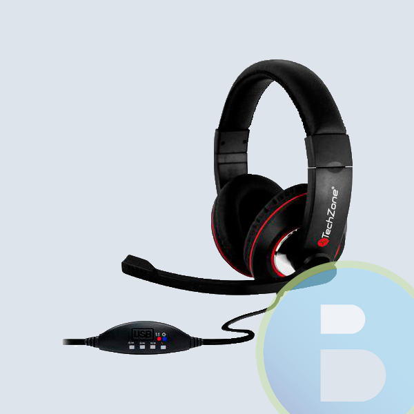 Audifonod Tech Zone, Earbuds, USB, Negro
