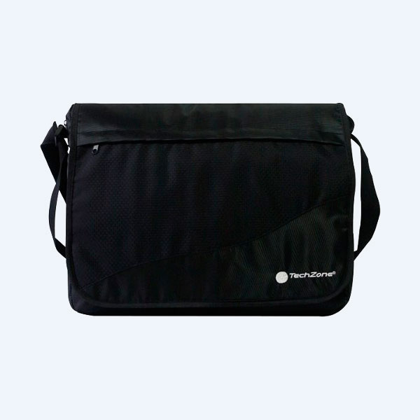 Maletín TechZone Messenger, para Laptop, 15.6'', Negro