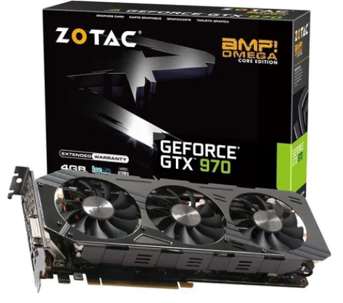 Tarjeta De Video Zotac Amp! Gtx 970 4gb Gddr5 Omega Core Ed.