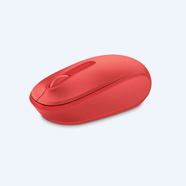 Mouse Óptico Microsoft Wireless Mobile 1850, USB 2.0/Inalámbrico, 3 Botones, Rojo