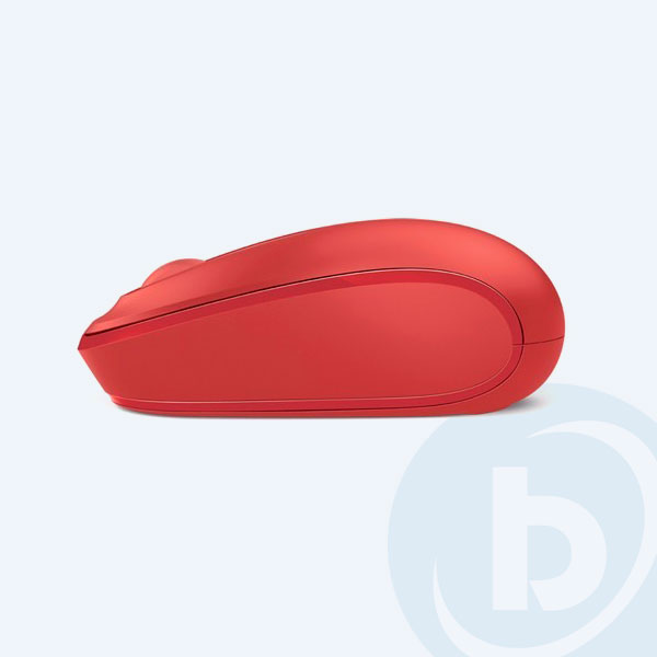 U7Z-00038 - Mouse &Oacute;ptico Microsoft Wireless Mobile 1850, USB 2.0/Inal&aacute;mbrico, 3 Botones, Rojo