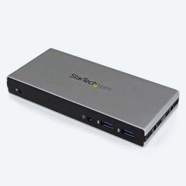 Base StarTech.com Replicador de Puertos USB 3.0 de Aluminio con 2x DVI para Portátil