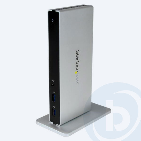 USB3SDOCKDD - Base StarTech.com Replicador de Puertos USB 3.0 de Aluminio con 2x DVI para Port&aacute;til
