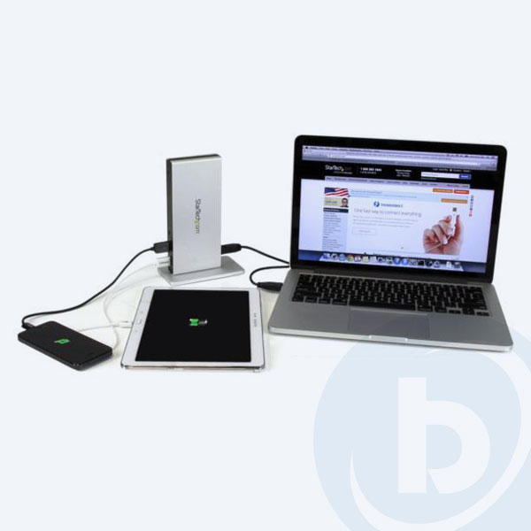 USB3SDOCKDD - Base StarTech.com Replicador de Puertos USB 3.0 de Aluminio con 2x DVI para Port&aacute;til
