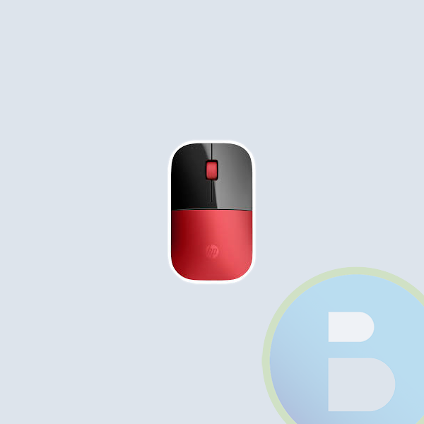 V0L82AA#ABL - Mouse HP Z3700, Wireless, Rojo