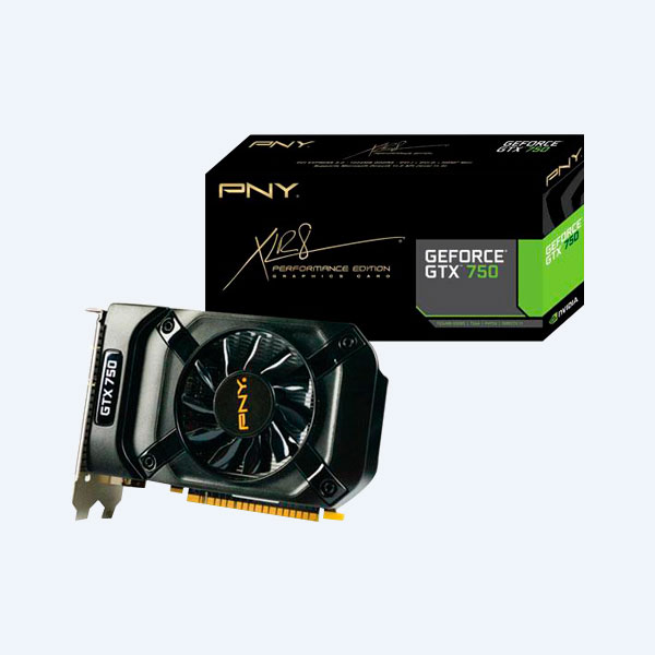 Tarjeta de video Pny Pcie X16 3.0 Geforce Gtx750, 1GB, 128BIT, DDR5 