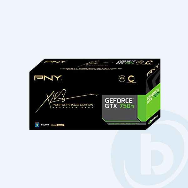 VCGGTX750T2XPB-S - Tarjeta de video PNY Geforce GTX750 Ti, PCIe x16 3.0, 2GB, 128BIT, DDR5, DVI/MiniHDMI