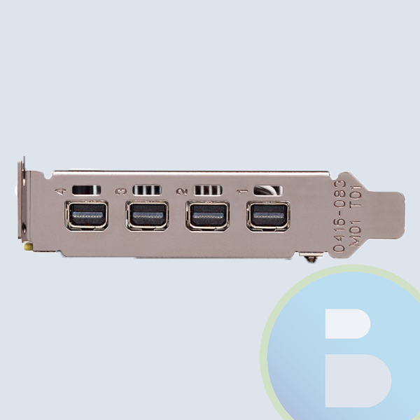 VCQP1000-ESPPB - T. DE VIDEO PNY PCIE X16 3.0 PROFESIONAL QUADRO P1000/4GB/GDDR5/ESTANDAR Y BAJO PERFIL/4 MDP 1.4/PC/ALTO RENDIMIENTO
