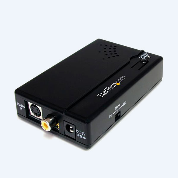 Adaptador Convertidor StarTech VID2HDCON, Audio RCA Video Compuesto S-Video a HDMI