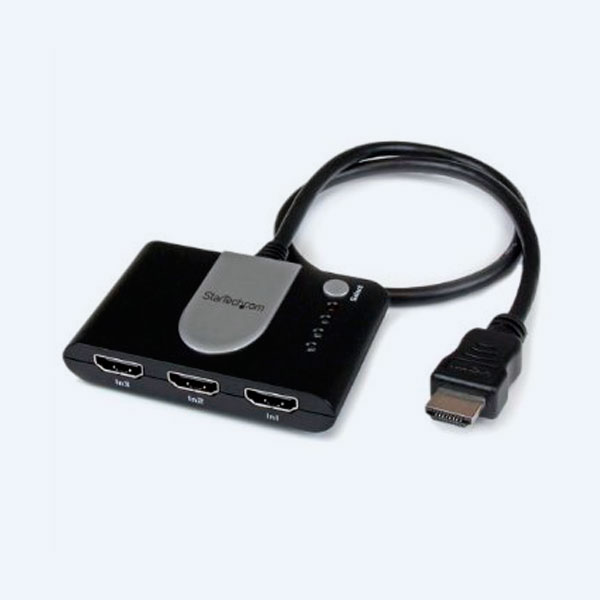 Switch Automático de Video HDMI StarTech.com, Entrada 3 puertos HDMI, Salida 1 Puerto HDMI