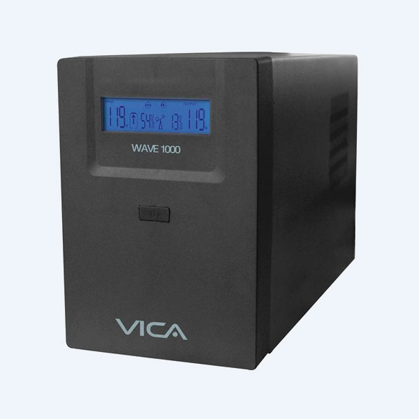 No Break Vica Wave 1000, 1000VA, 550W, 60min, 6 Contactos, Regulador Integrado