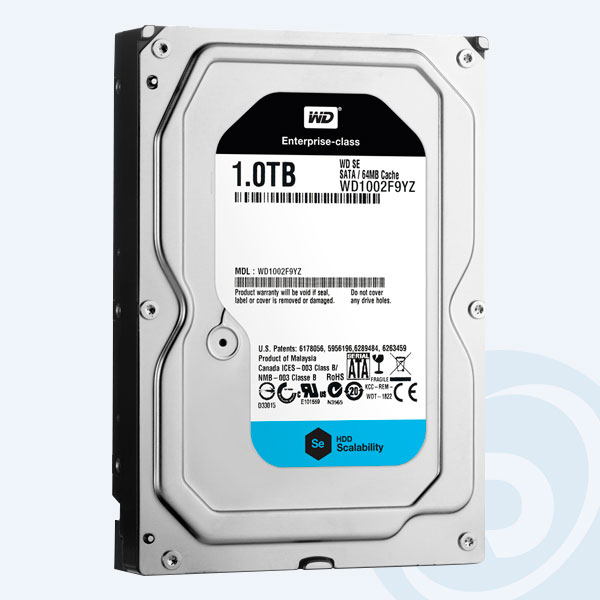 WD1002F9YZ - Disco Duro Interno WD SE WD1002F9YZ, 1TB, 3.5", SATA, Hot Plug, Para servidor  
