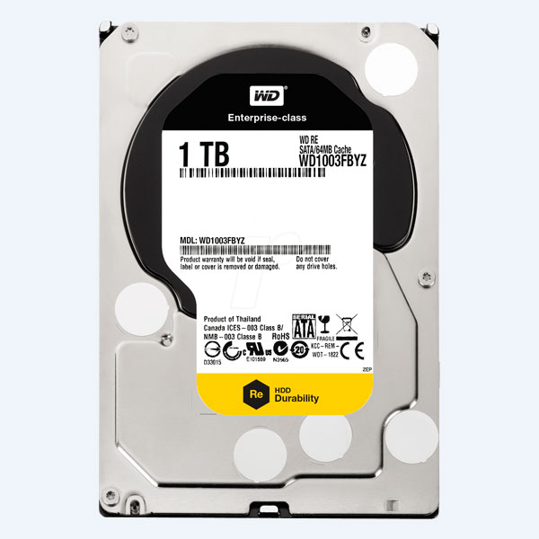 Disco Duro Interno Western Digital WD1003FBYZ, 1TB, 3.5'', SATA III, Hot Plug Para Servidor