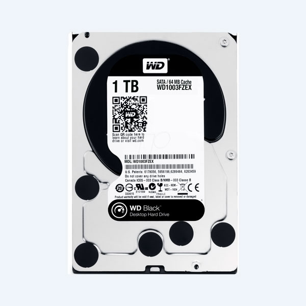 Disco Duro Interno Western Digital Black WD1003FZEX, 1TB, 3.5'', Sata III, para Desktop