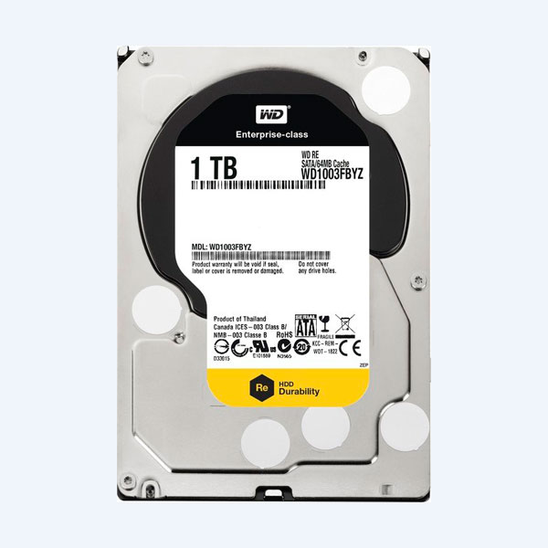 Disco Duro Interno Western Digital Re, 6 Gbps, 7200 RPM, 1TB, 3.5'', SATA III, Hot Plug, Para servidor