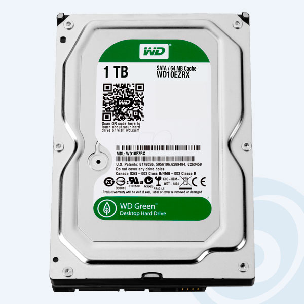 WD10EZRX - Disco Duro Interno Western Digital Green, 1TB, 3.5'', SATA3 6Gb/s, para Desktop, Ahorro de Energ&iacute;a