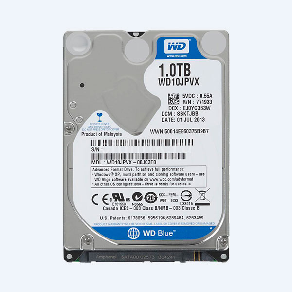 Disco Duro Interno Western Digital WD10JPVX, 1TB, 2.5'', SATA III, Para Portátil