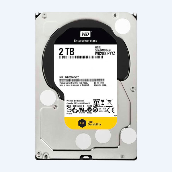 Disco Duro Interno Western Digital RE WD2000FYYZ, 2TB, SATA III, Hot Plug, Para Servidor