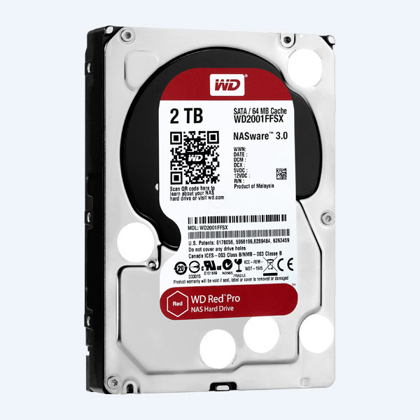 Disco Duro Interno Western Digital Red Pro, 6GB/S, 7200RPM, 2TB, 3.5