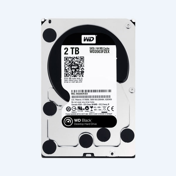 Disco Duro Interno Western Digital Black, 2TB, 3.5'', SATA3 6Gb/s, para Desktop Alto Desempeño