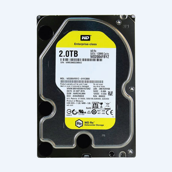 Disco Duro Interno Western Digital Re, 6 Gbps, 7200 RPM, 2TB, 3.5'', SATA III, Hot Plug, Para servidor