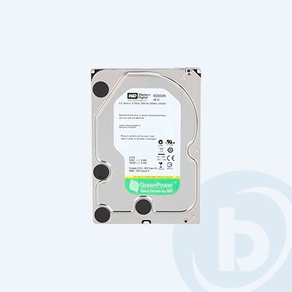 WD20EURX - Disco Duro Western Digital AV-GP, 6GB/S, 2TB, 3.5", SATA, Para v&iacute;deovigilancia