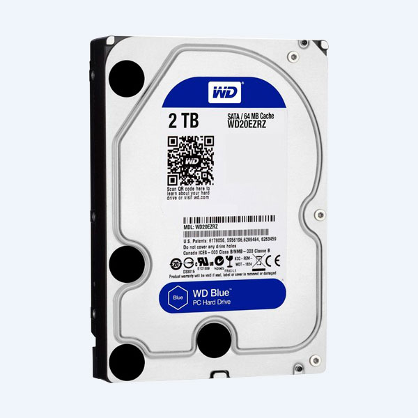 Disco Duro Interno Western Digital WD Blue, 2TB, 3.5'', SATA