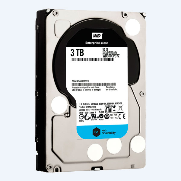Disco Duro Interno Western Digital WD3000F9YZ, 3TB, 3.5'', SATA3, Hot Plug, para Servidor