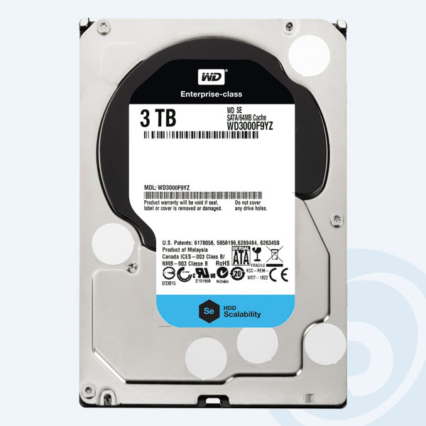 WD3000F9YZ - Disco Duro Interno Western Digital WD3000F9YZ, 3TB, 3.5'', SATA3, Hot Plug, para Servidor
