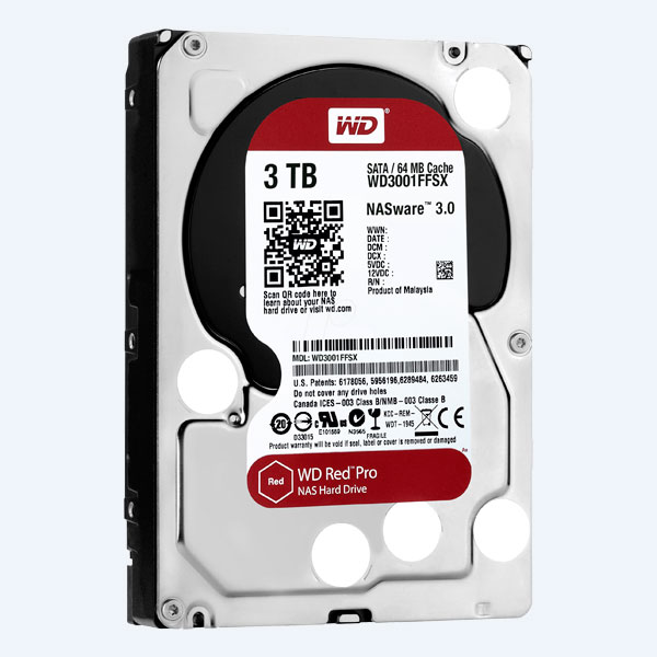 Disco Duro Interno Western Digital Red Pro, 6GB/S, 7200RPM, 3TB, 3.5