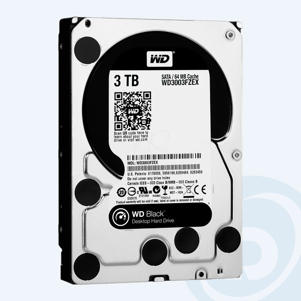 WD3003FZEX - Disco Duro Interno Western Digital Black, 3TB, 3.5'', SATA3 6Gb/s, para Desktop Alto Desempe&ntilde;o