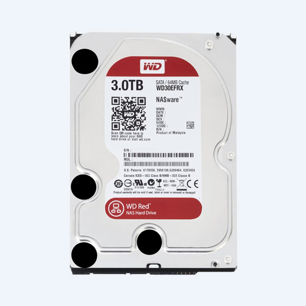Disco Duro Interno Western Digital RED, 3TB, 3.5'', Sata 6, Para NAS