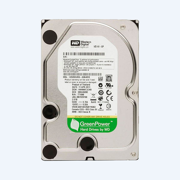 Disco Duro Western Digital AV-GP, 2.5'', 3TB, SATA 3Gbs, 24x7 p/Videovigilancia