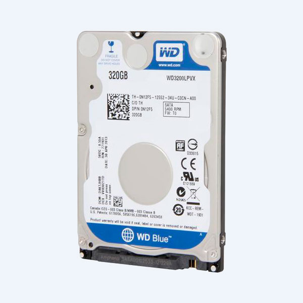 Disco Duro Interno Western Digital WD3200LPVX BLUE, 320GB, 2.5'', SATA3, para Notebook/Ultrabook