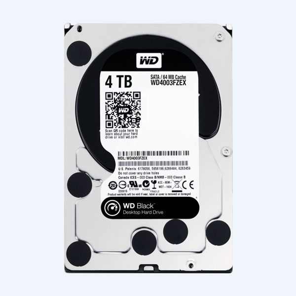 Disco Duro Interno Western Digital Black, 4TB, 3.5'', SATA3 6Gb/s, para Desktop Alto Desempeño