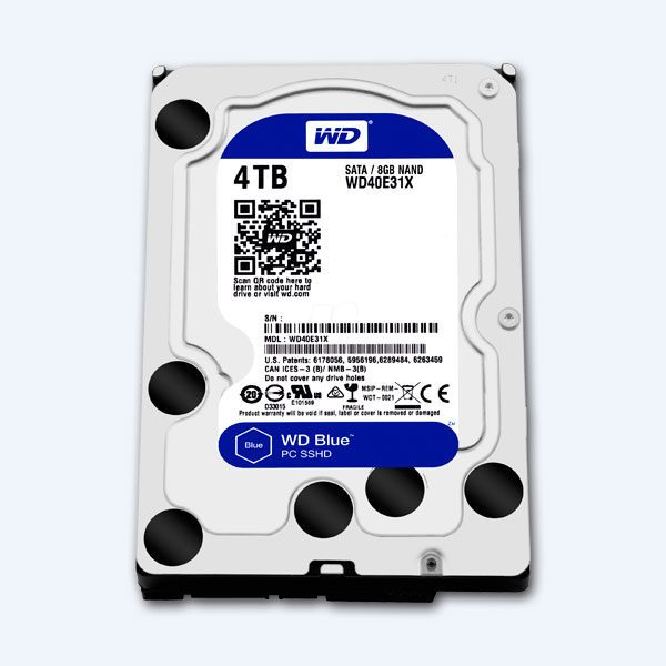 Disco Duro Interno Híbrido Western Digital WD40E31X, 4TB HDD + 8GB SDD, 3.5’’, SATA 3, para Desktop