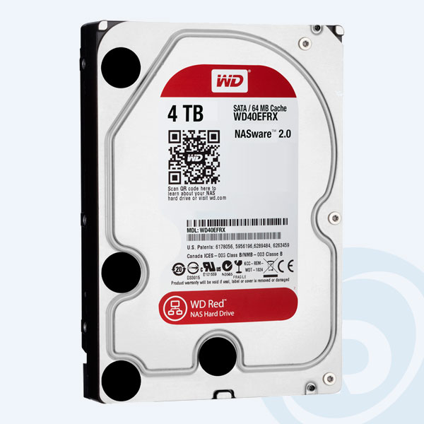 WD40EFRX - Disco Duro Interno Western Digital Red, 4TB, 3.5'', SATA3 6Gb/s, Intellipower 24x7, Para Almacenamiento NAS