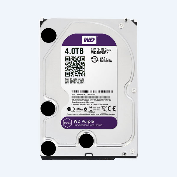 Disco Duro Interno Western Digital WD40PURX, 4TB, 3.5