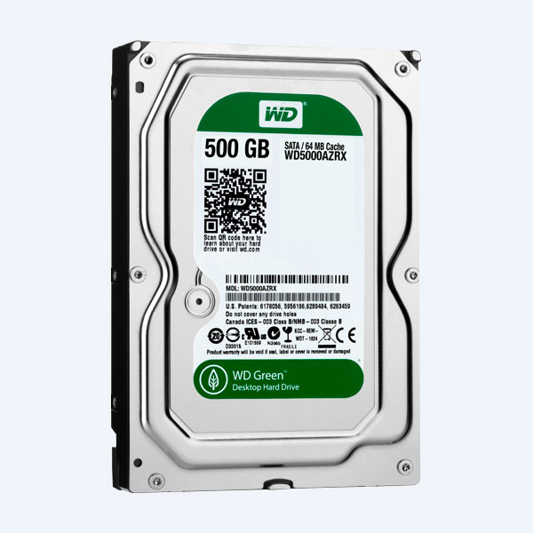 Disco Duro Interno Western Digital WD5000AZRX, 500GB, 3.5'', SATA III, Para Desktop