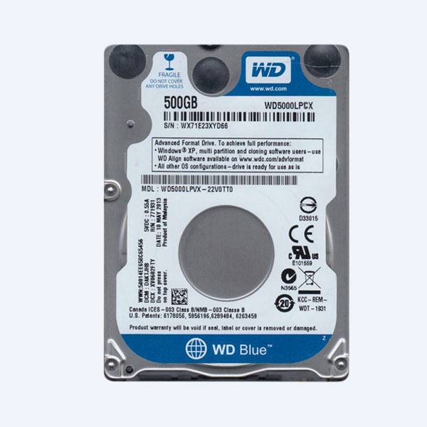 Disco Duro Interno Western Digital WD Blue, 500GB, 2.5'', SATA, para Laptop