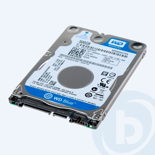 WD5000LPVX - Disco Duro Interno Western Digital Blue WD5000LPVX, 500GB, 2.5'', 7mm, SATA III, Para Laptop