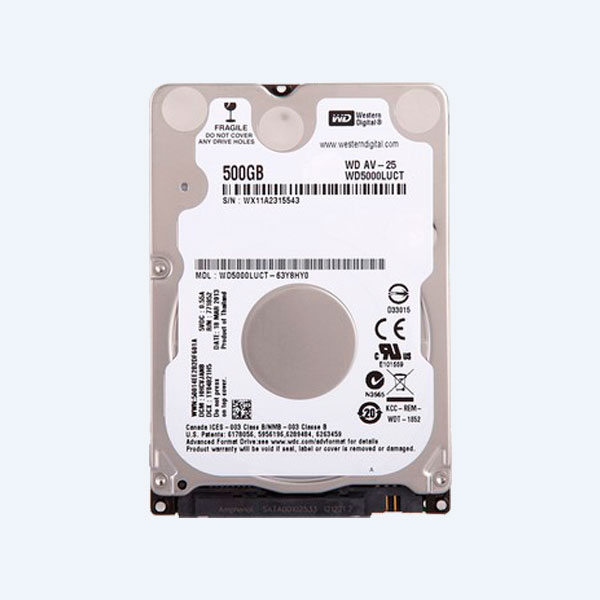 Disco Duro Western Digital AV-GP, 2.5'', 500GB, SATA 2Gbs, 24x7 p/Videovigilancia